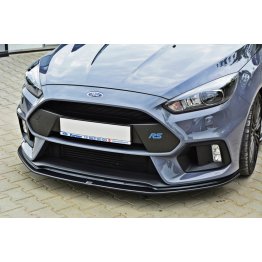 Накладка сплиттер на передний бампер вариант 2 на Ford Focus III RS рестайл